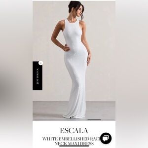 Club L London White Embellished Maxi Dress
New, with tags